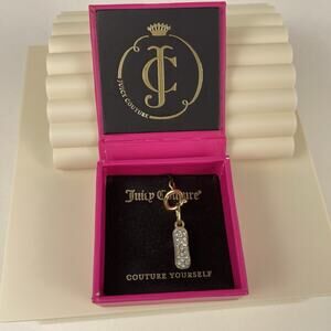 Juicy Couture Crystal Skateboard Charm Retired NWT w/ Box YJRU5841 Gold Tone